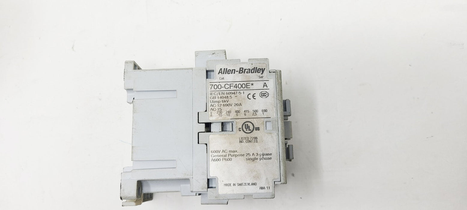 Allen Bradley 700-CF400E 24 VDC Coil Relay, Ser. A