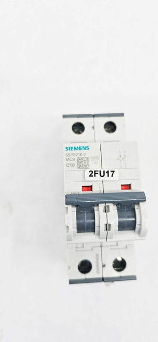 Siemens Miniature Circuit Breaker MCB C10 2P 400VA 10A - 5SY6210-7
