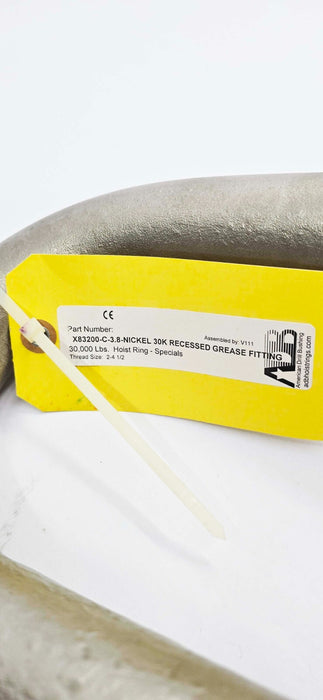 ADB Hoist Rings 30,000 lbs Nickel X83200-C-3.8