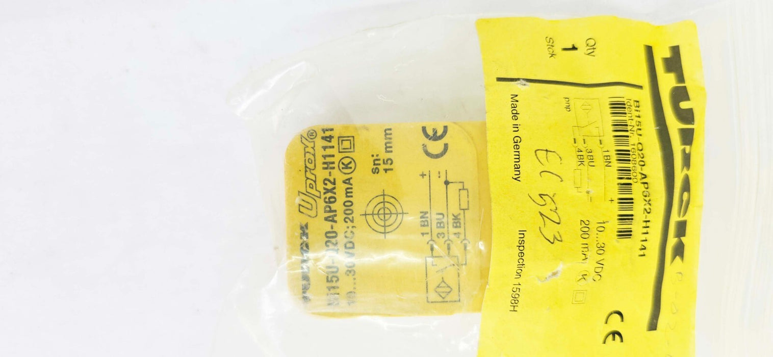 Turck Bi15U-Q20-APSX2-H1141 Proximity Switch Sensor