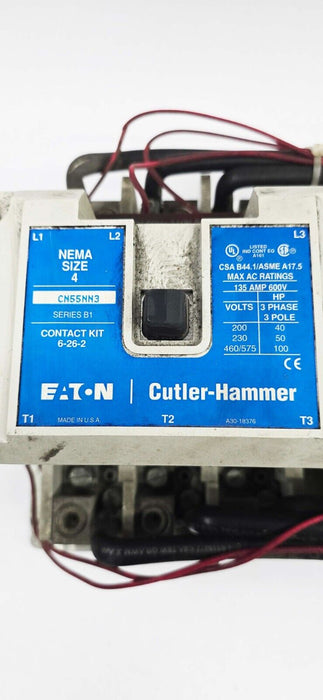 *Cracked Plastic* CN55NN3A - Eaton - Magnetic Contactor - 135 AMP 600V
