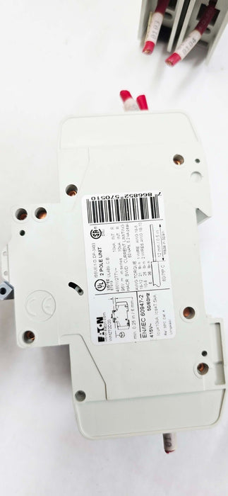 2 PACK - Eaton WMZT2D20 Miniature Circuit Breaker Unit
