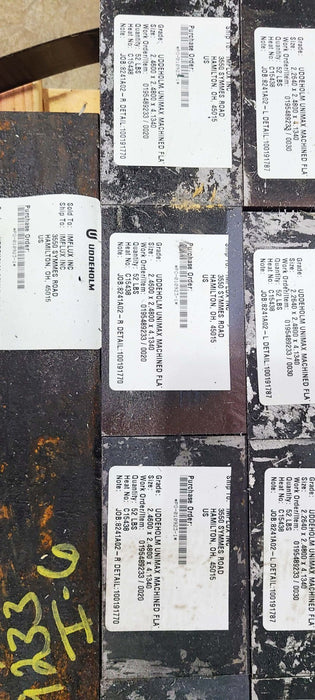 Pallet of Uddeholm Unimax, Mirrax, Orvar Blocks Appx 450lbs, various sizes