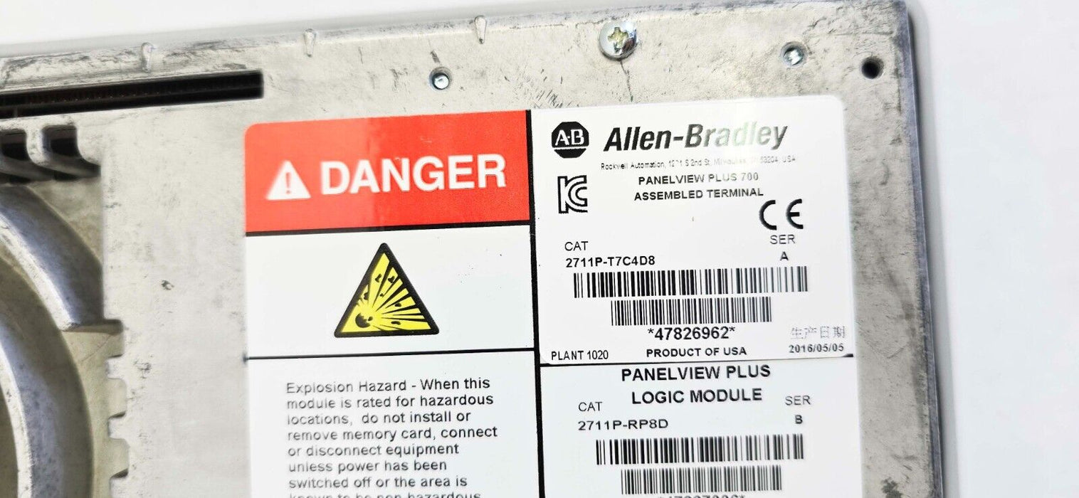 Allen Bradley 2711P-T7C4D8 PanelView Plus 700