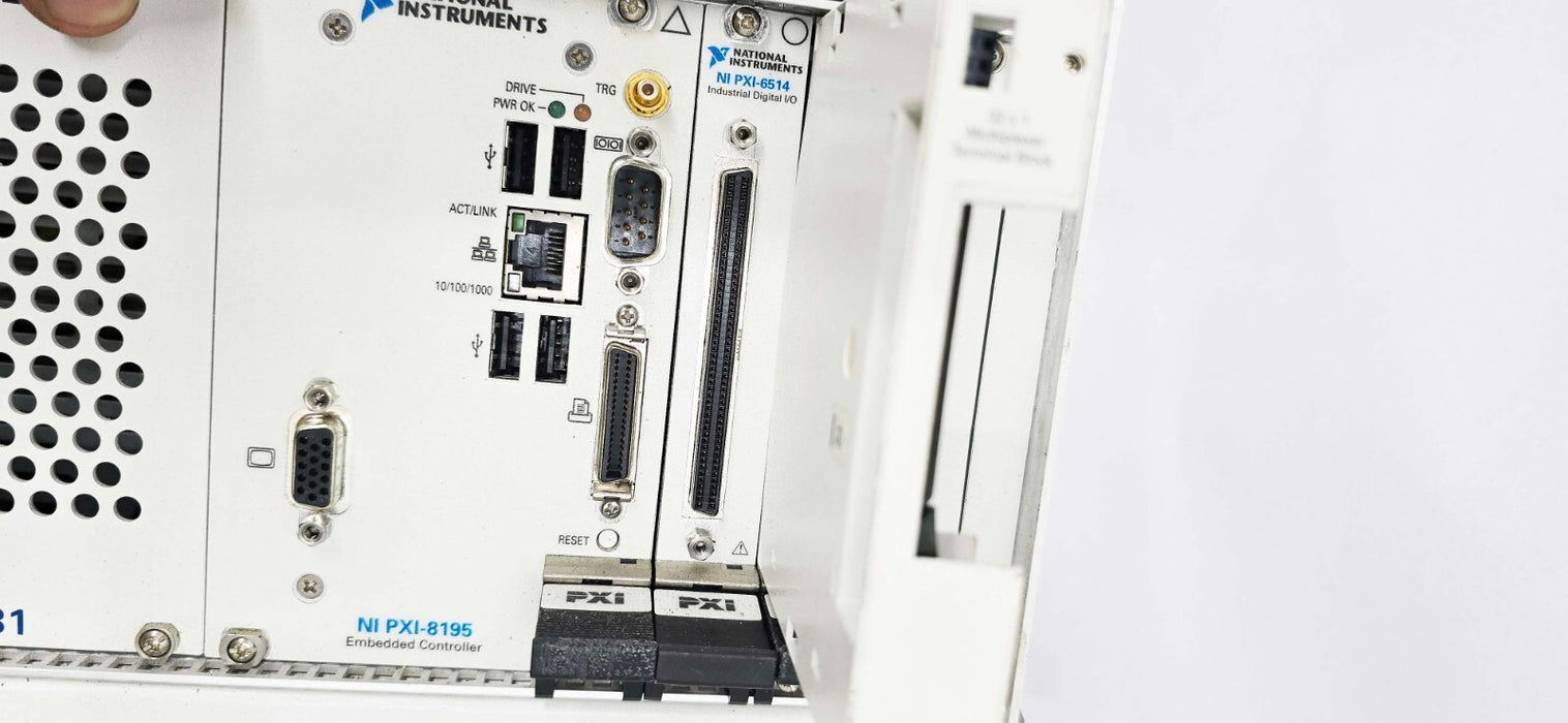 National Instruments PXI-1031 Chassis w/ PXI-8195 Controller, PXI-6514 I/O, TB-2