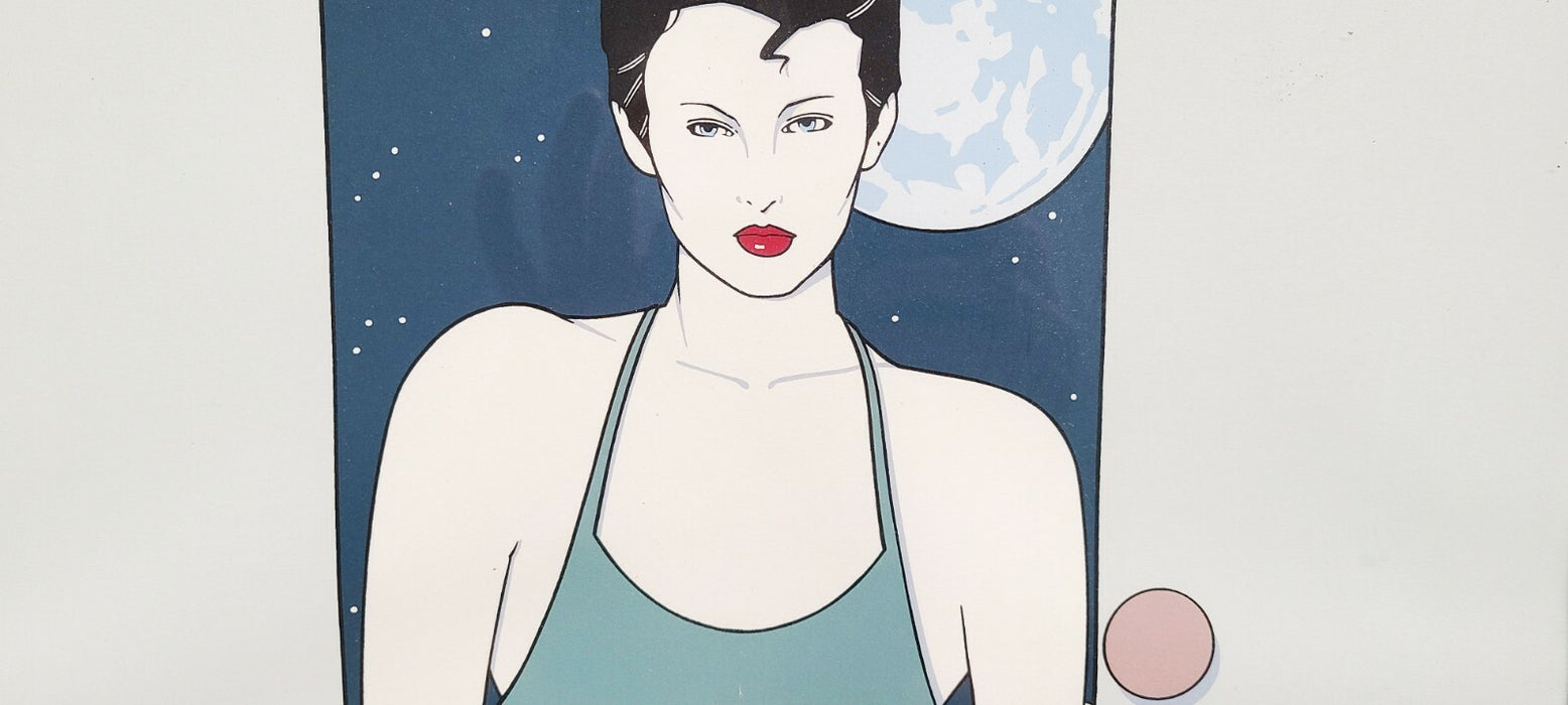 Patrick Nagel Wasserman Silkscreen Company Santa Monica Seriegraph Framed