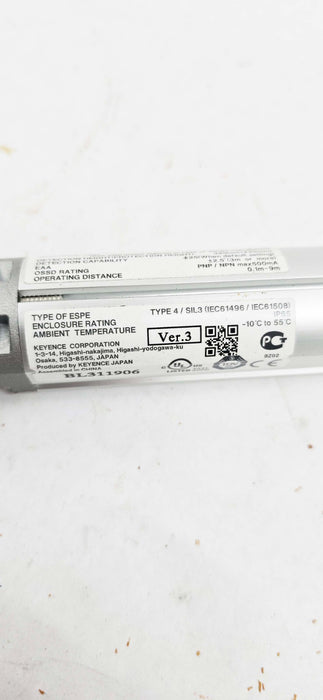 2 PIECES - Keyence SL-V20H Light Curtain 20 Optical Axes SL-V20H-T / SL-V20H-R