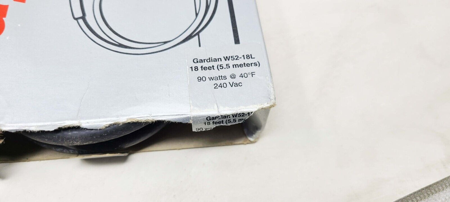 Raychem W52-18L Self Regulating Heating Cable, 18 ft, 240
