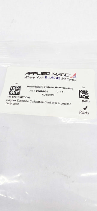 COGNEX DM-CALCARD-00 Dataman Calibration Card