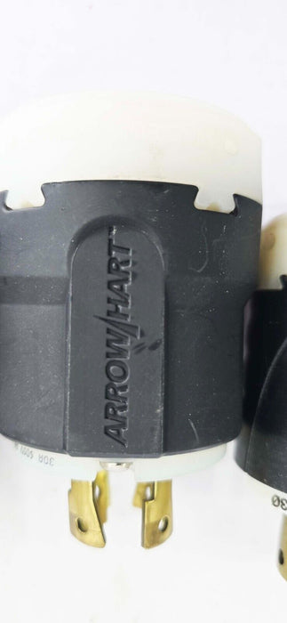 Lot of 7 -  Male Locking Plug Connectors, 30A 600V, Pass & Seymour, Arrow/Hart