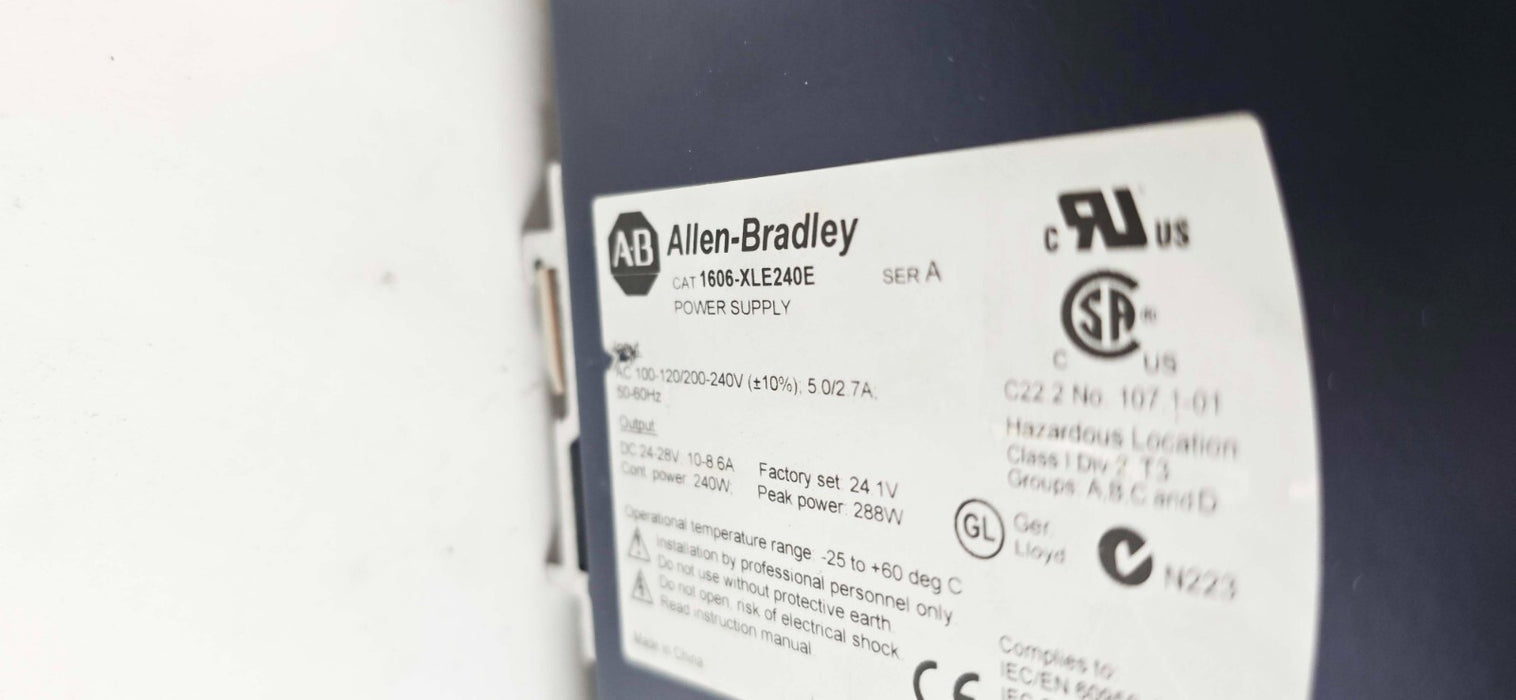 Allen Bradley 1606-XLE Power Supply 1606-XLE240E Ser A
