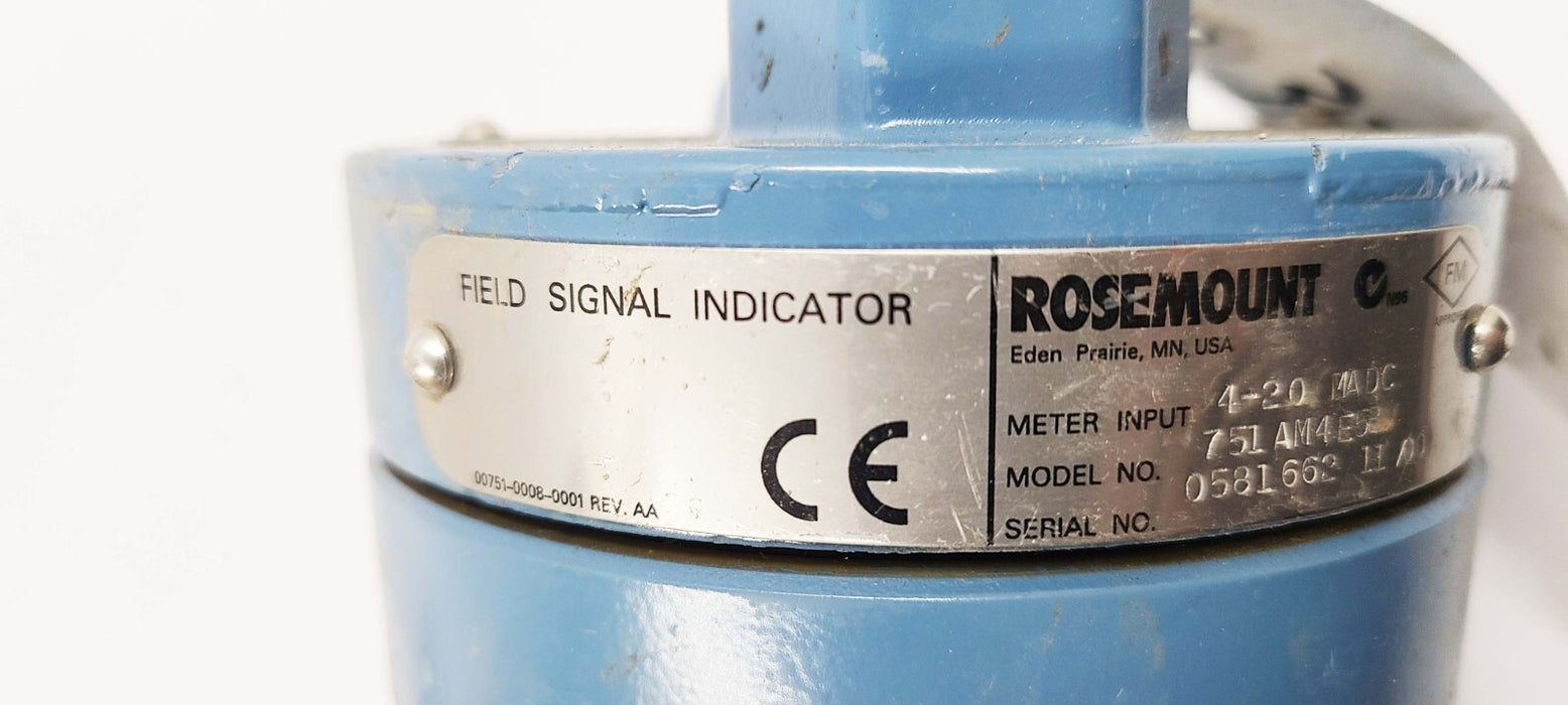 Rosemount 751AM9E5B Field Signal Indicator 4-20madc
