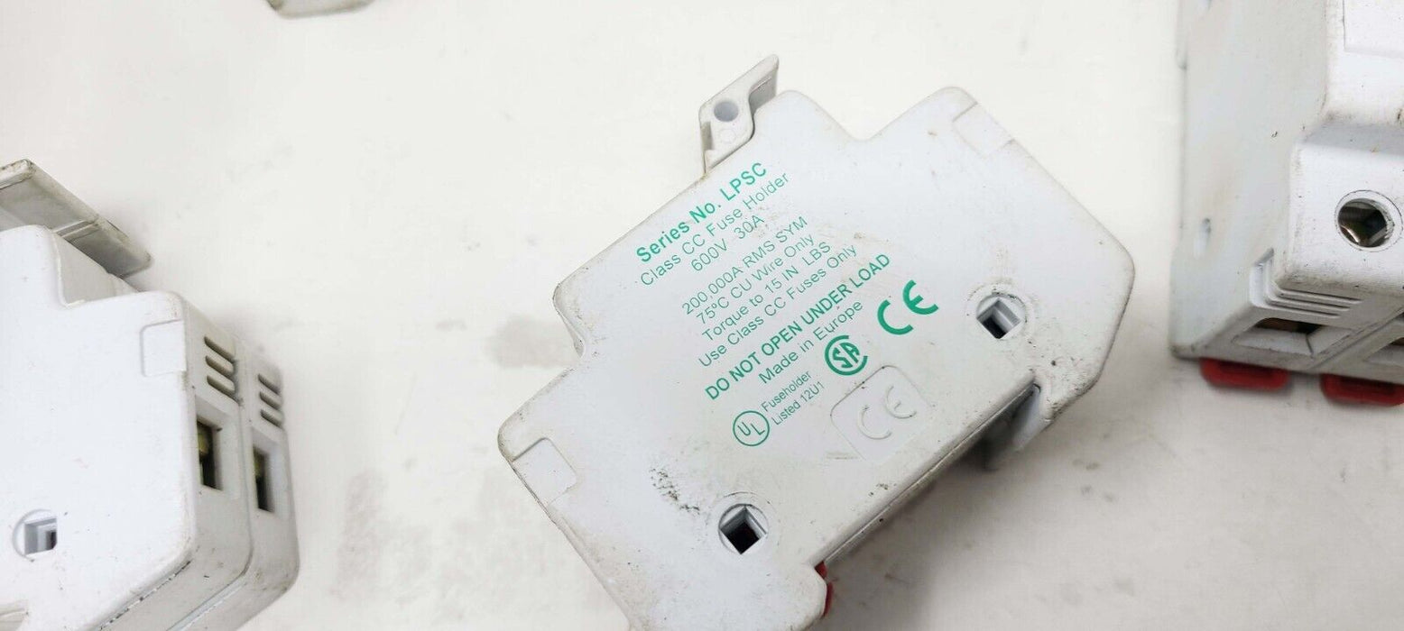 9 PIECES - Littelfuse LPSC Fuse Holder Power-Safe Fuse Holder, 600V, 30A, 3 Pole