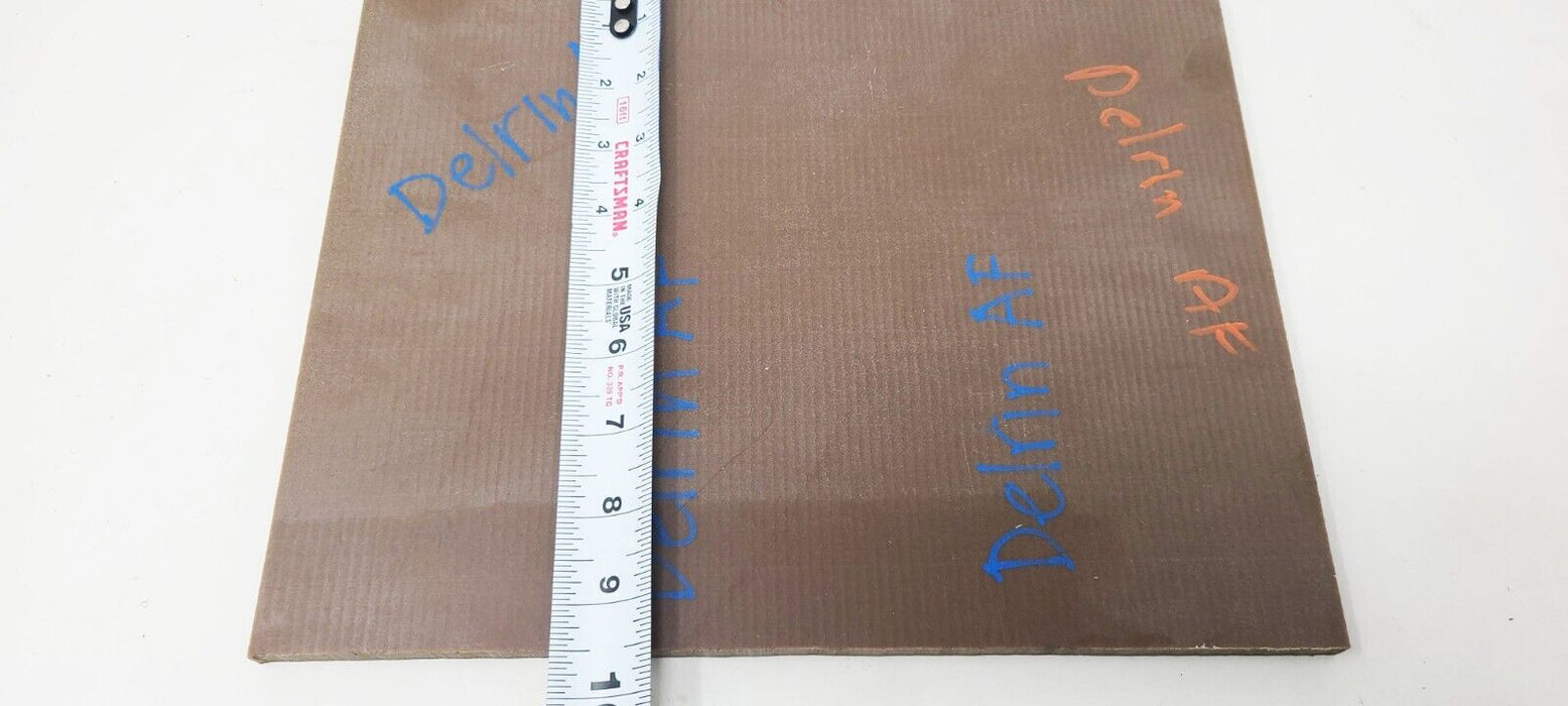 9.5" x 12" x .375"  Delrin AF Brown Acetal Plastic Sheet