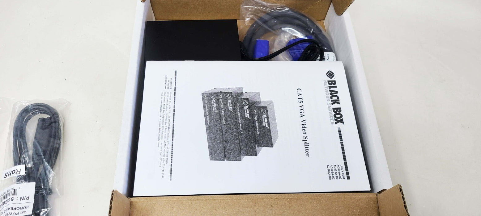 Black Box AC500A-R2 Cat5 VGA 2-Channel Video Splitter