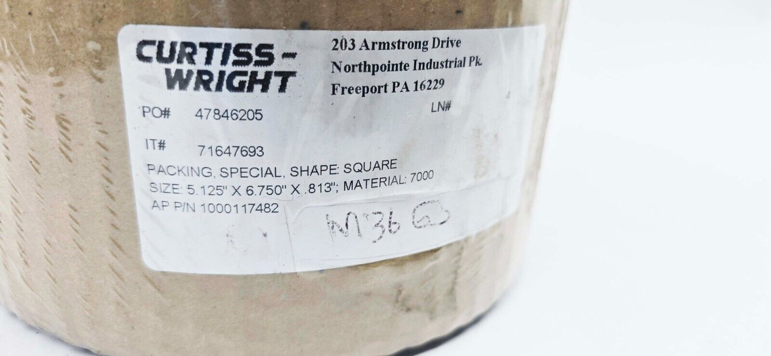 Curtiss-Wright Graphite Packing Square Shape 5.125" x 6.75" x .813" 1000117482