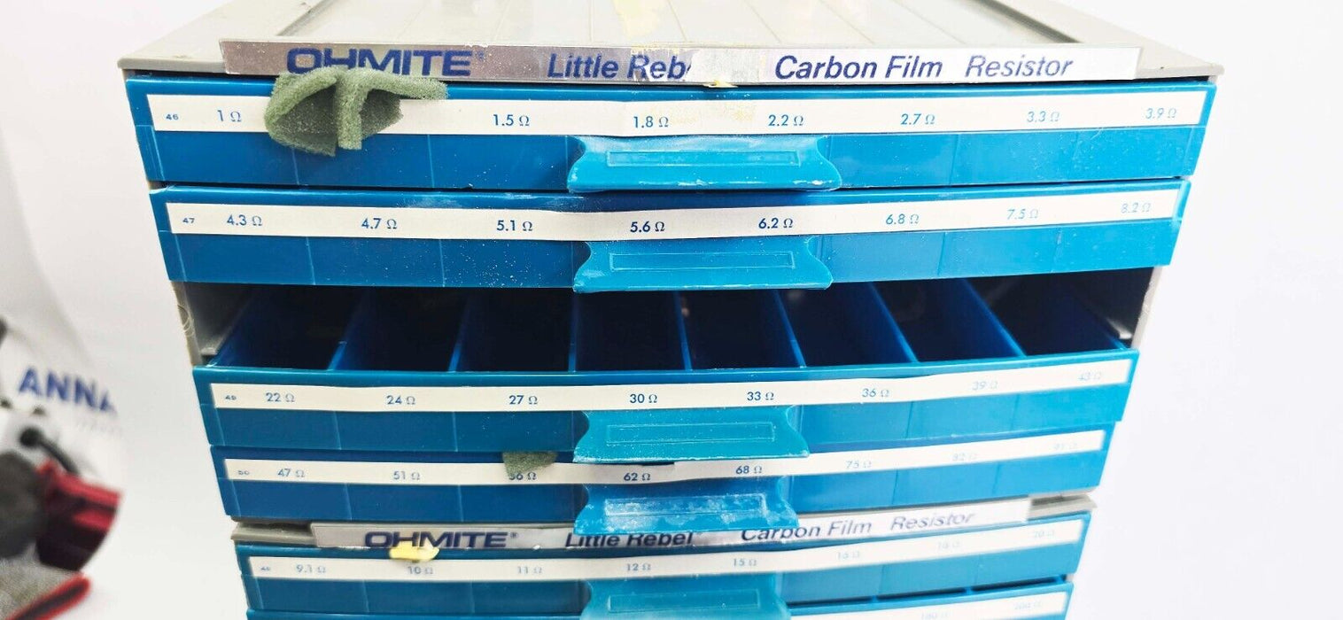 Ohmite Little Rebel 18 Drawer Carbon Film Resistors