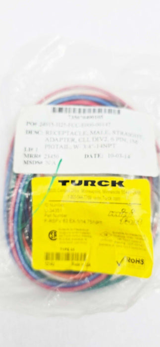 Turck P-RSFV 63 EX-1/14.75/NPT ID# U-34351