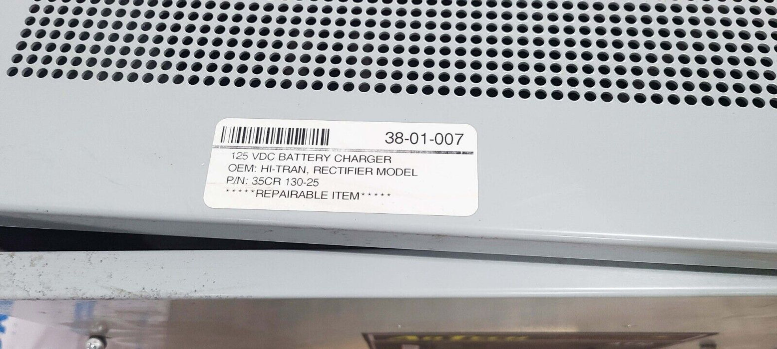 HINDLEPOWER AT30 BATTERY CHARGER / RECTIFIER AT30130040U480SXS 480AC 130DC