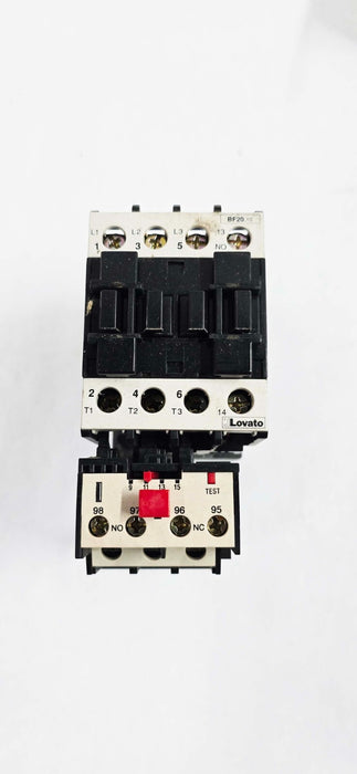 BF20 Lovato Contactor 40A 4 POLE 120V Coil with RF25.155 Back-UP Fuse