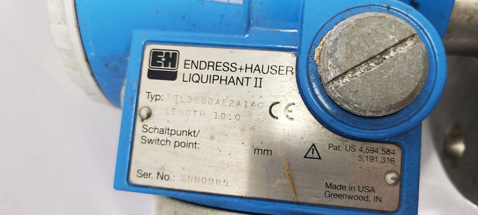 Endress+Hauser Liquiphant II FTL 366-QAE2A14G level limit switch level