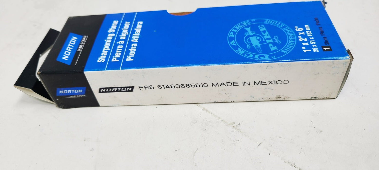 Norton India 61463685610 Single Grit Abrasive Benchstone, 6" x 2" x 1" 320 Grit