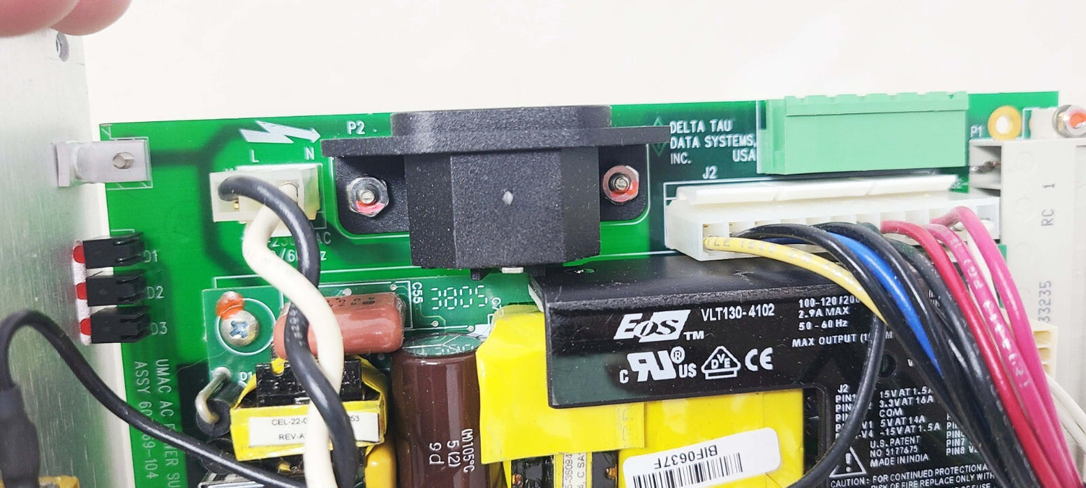 Delta Tau 115/230 VAC Power Supply 603269-104 UMAC Power Supply PCB w/ Plate