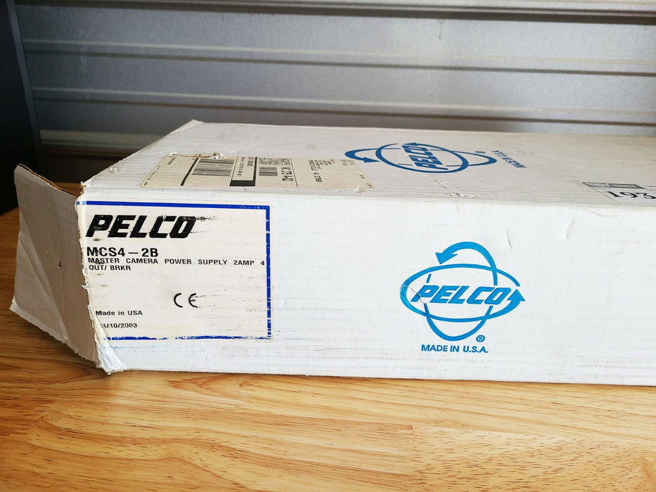 Pelco MCS4-2B Power Supply 2Amp 4 Outputs, Circuit Breaker