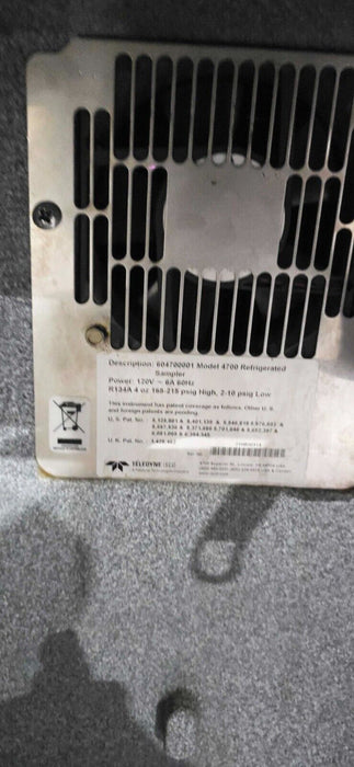 Isco 4700 Refrigerated Wastewater Sampler - NO POWER TO MONITOR