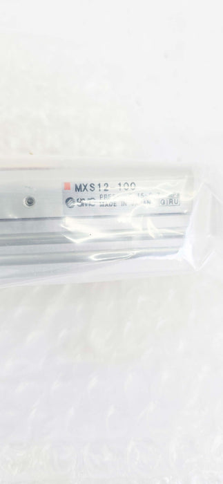 SMC MXS12-100 PNEUMATIC SLIDE TABLE GUIDED CYLINDER 12mm DIAMETER 100mm-STROKE