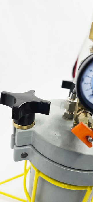 Nordson EFD 615DT 1L Aluminum Fluid Pressure Vessel Tank w/ Pressure Regulator
