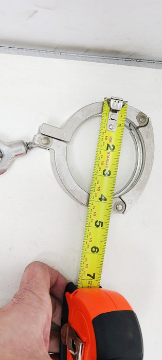 Sanitary Pressure Tri Clamp | 3.5" Double Hinge