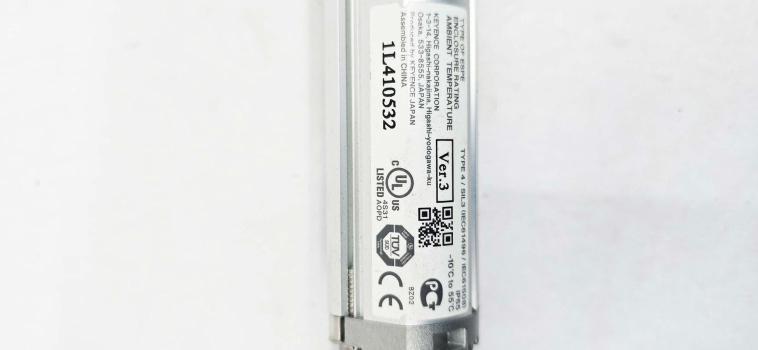 Keyence SL-V32H Safety Light Curtain Sturdy Type 32-Beam