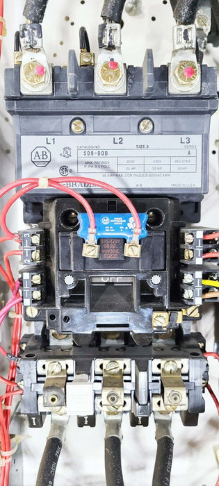 Allen Bradley Size 3 Starter Bucket 509-DOD, Breaker, 50 HP