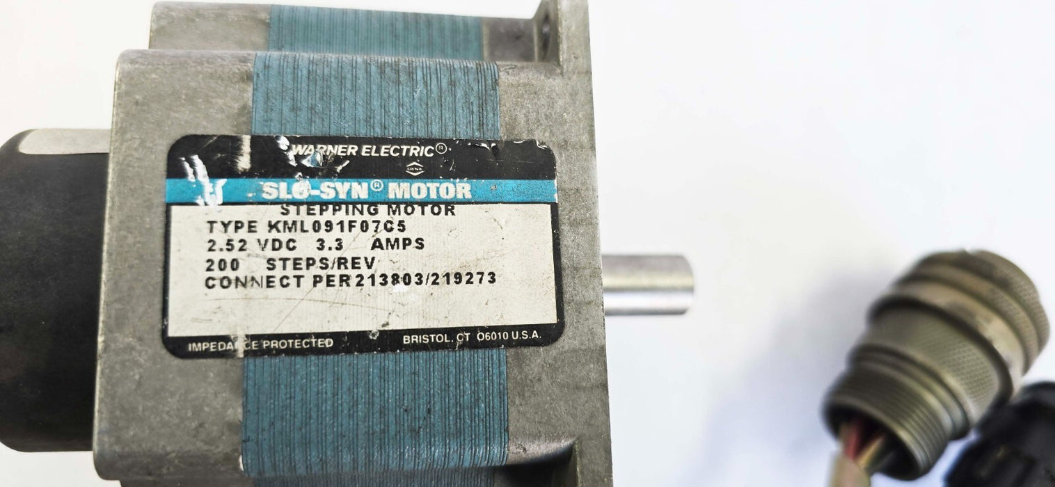Superior Electric Slo-Syn KML091F-07CStepping Motor 200 Steps/REV 2.52 VDC 3.3 A