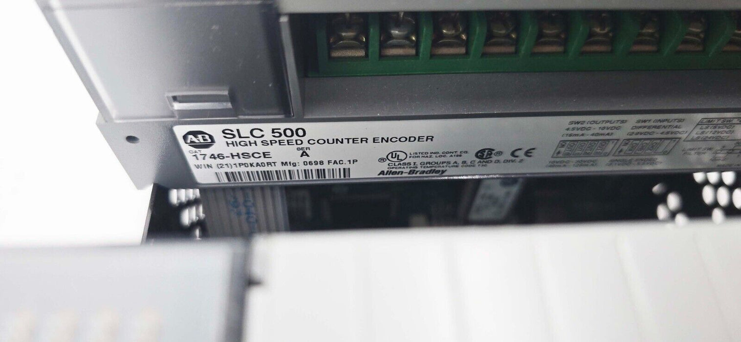 Allen-Bradley 1746-A13 SLC500 Chassis w/ 7 I/O Modules