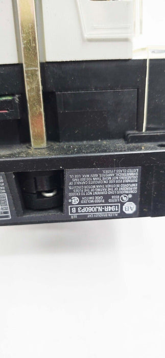 ALLEN BRADLEY 194R-NJ030P3 600 VAC 7.5 HP 3 PH FUSED DISCONNECT SWITCH