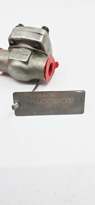 J-Flow Controls 800# 1/2" F316 Steel Butterfly Valve