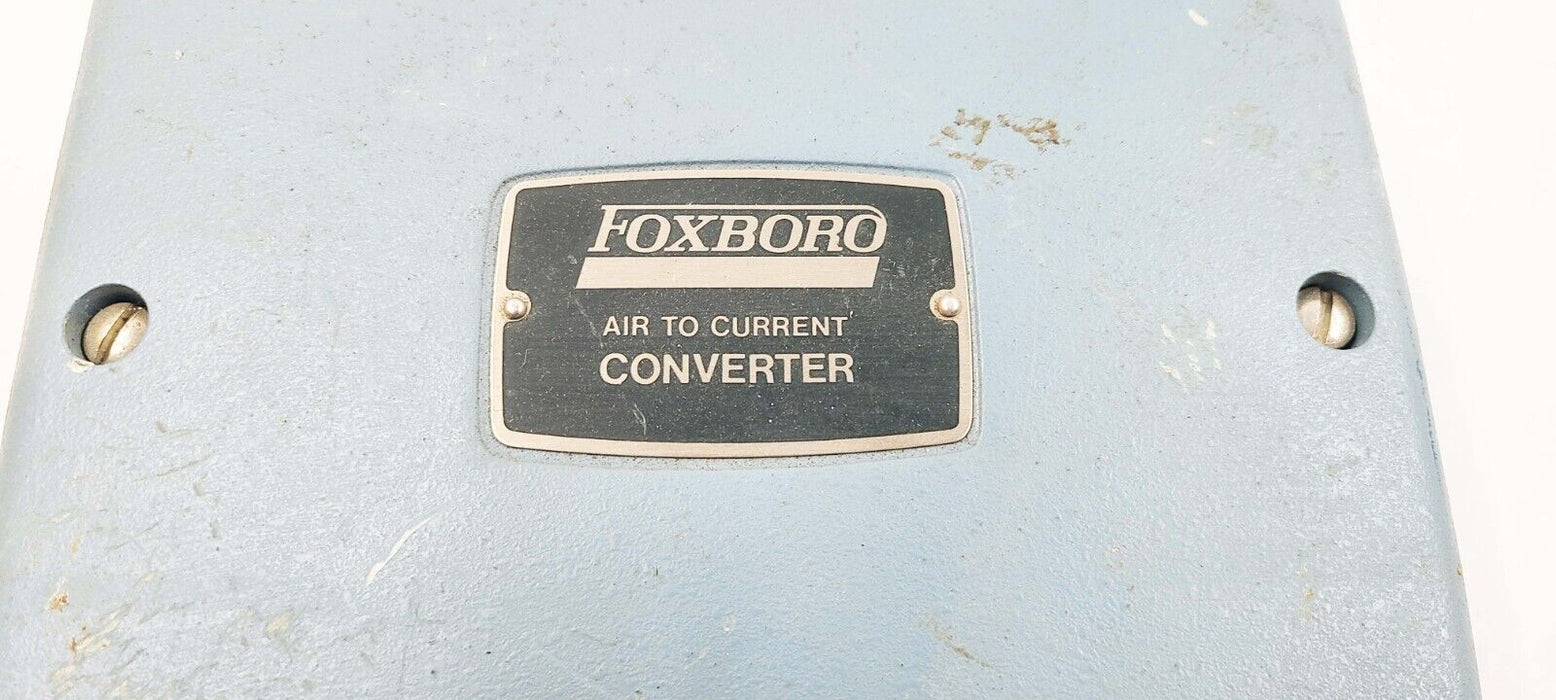 Foxboro Air to Current Converter E92-FFN2I A & Mounting Bracket 4-20 mA PLC
