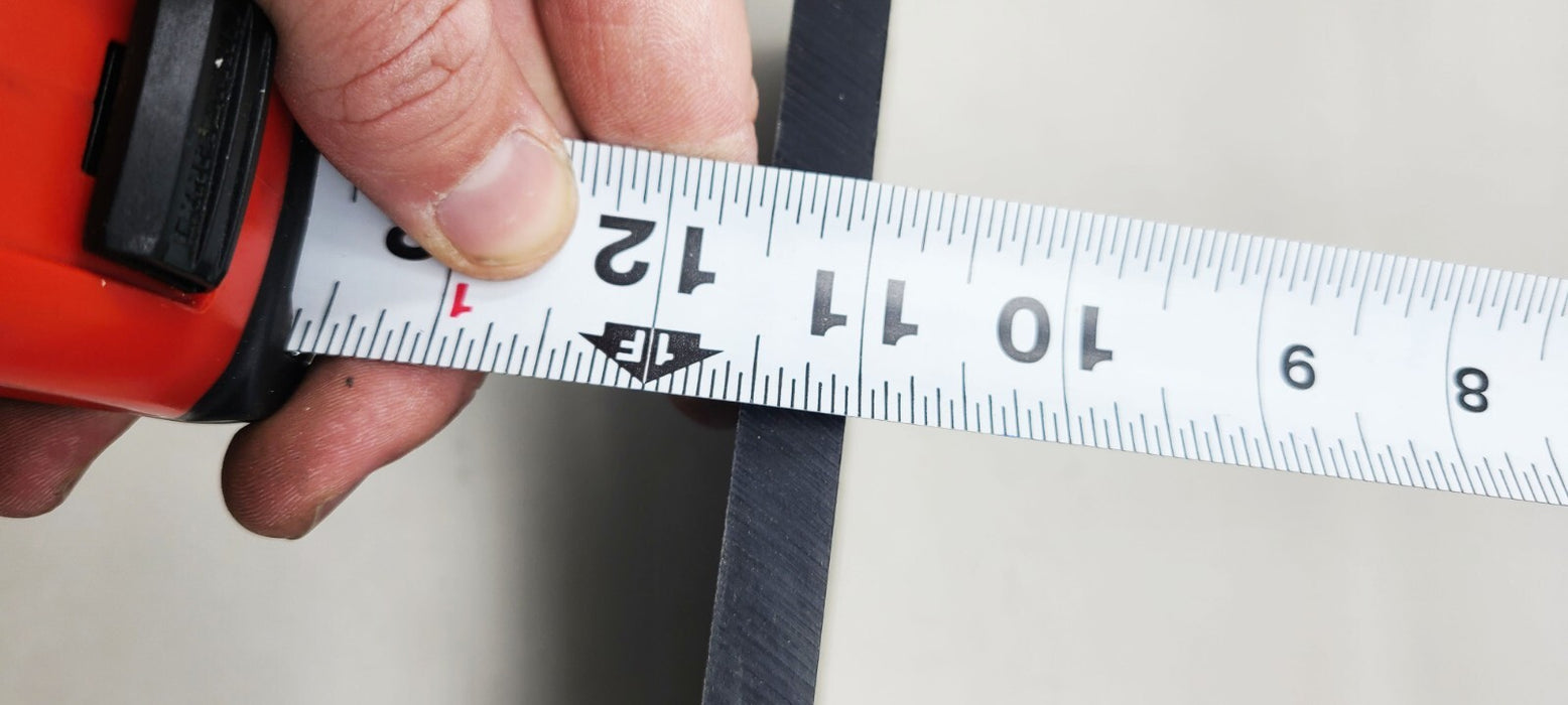 1 Piece Conductive UHMW Poly Flat Stock 1/2" Thick, 10" x 11"