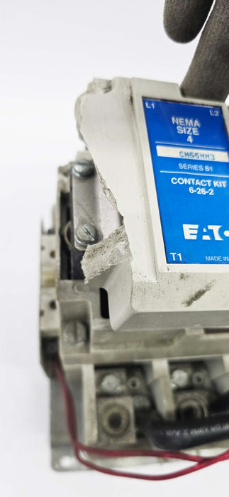 *Cracked Plastic* CN55NN3A - Eaton - Magnetic Contactor - 135 AMP 600V