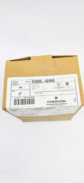 10 PIECES - Appleton Grounding Bushing, 2", Threaded, Insulated, Zinc