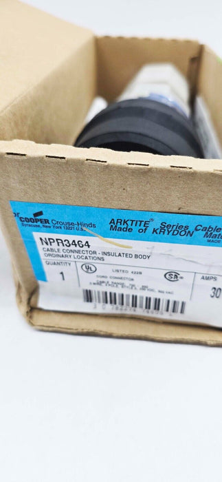 COOPER Crouse-Hinds NPR3464 Arktite Cable Connector 30A 600V