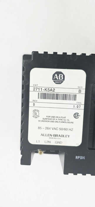Allen Bradley 2711-K5A2 PanelView 550 Operator Interface Panel