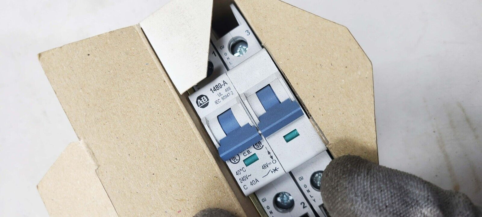 Allen-Bradley AB 1489-A2C400 Industrial Miniature CIRCUIT BREAKER 40 Amp