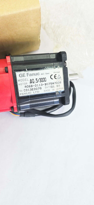 Fanuc 80.5/3000 B-65232en Ac Servo Motor 3ph 0.2kw 0.65nm 49v-ac