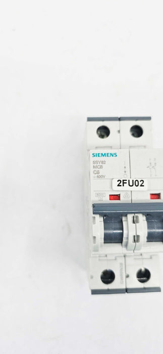 Siemens 5SY6206-7 Miniature Circuit Breakers 400V 6kA 2-Pole C 6A