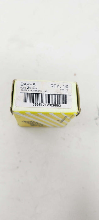 Fuse BAF 8 Buss 250V-AC,(10pcs)
