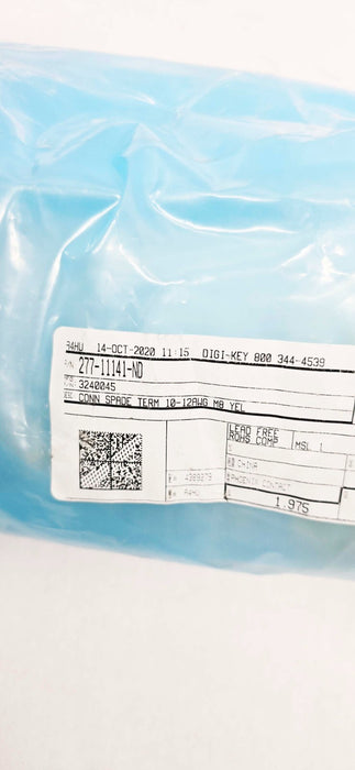QTY 379 - 277-11141-ND 3240045 Phoenix Contact CONN SPADE TERM 10-12AWG M8 YEL