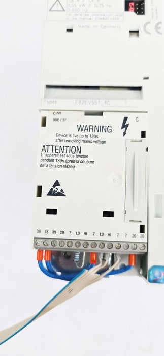 Lenze Inverter 8200 Vector ID: 13142236 Ver: 4A37 Prod: 02922631